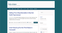 Desktop Screenshot of fiqhulislam.com